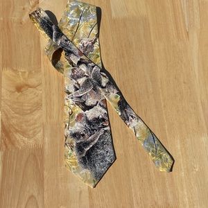 Endangered species tie koalas tatters silk tie
